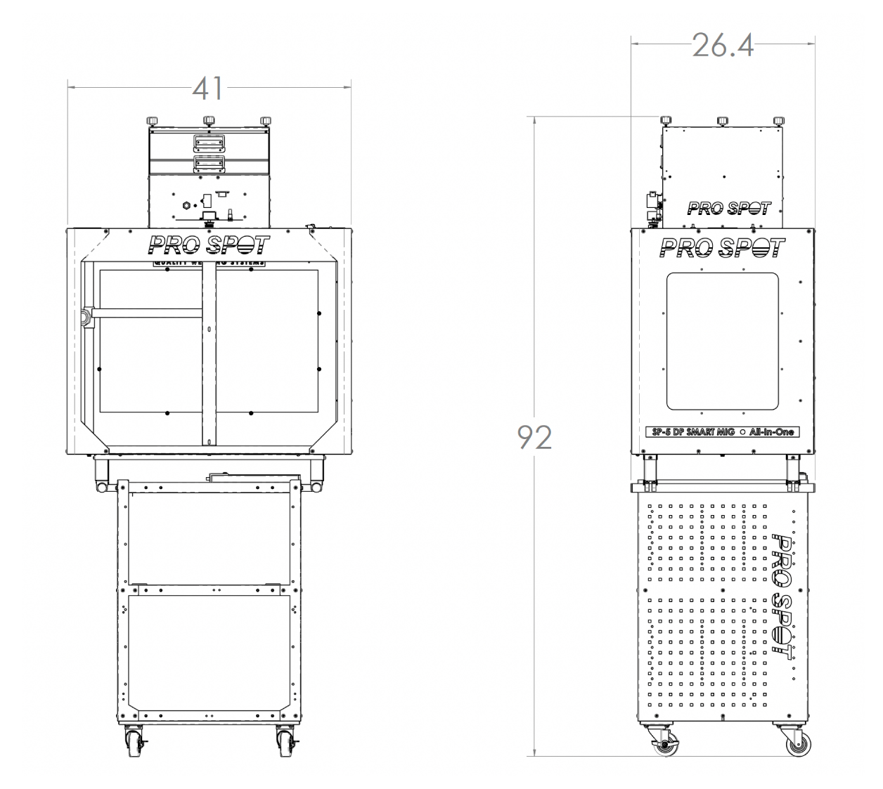 Weld cube dimensions